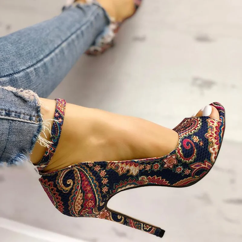 New Shoes Woman High Heels Pumps Sandals Fashion Summer Sexy Ladies Increased Stiletto Super Peep Toe Shoes