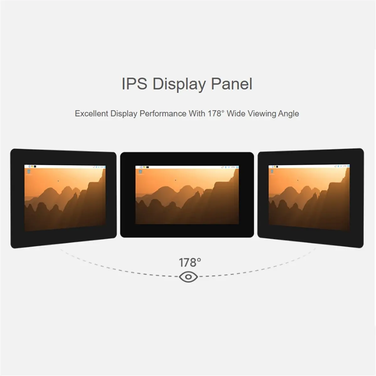 OKgood 5inch DSI Capacitive Touch Display, 720x1280 Pixels, IPS Panel, 5-Point Touch with Protective Case for Raspberry Pi 5