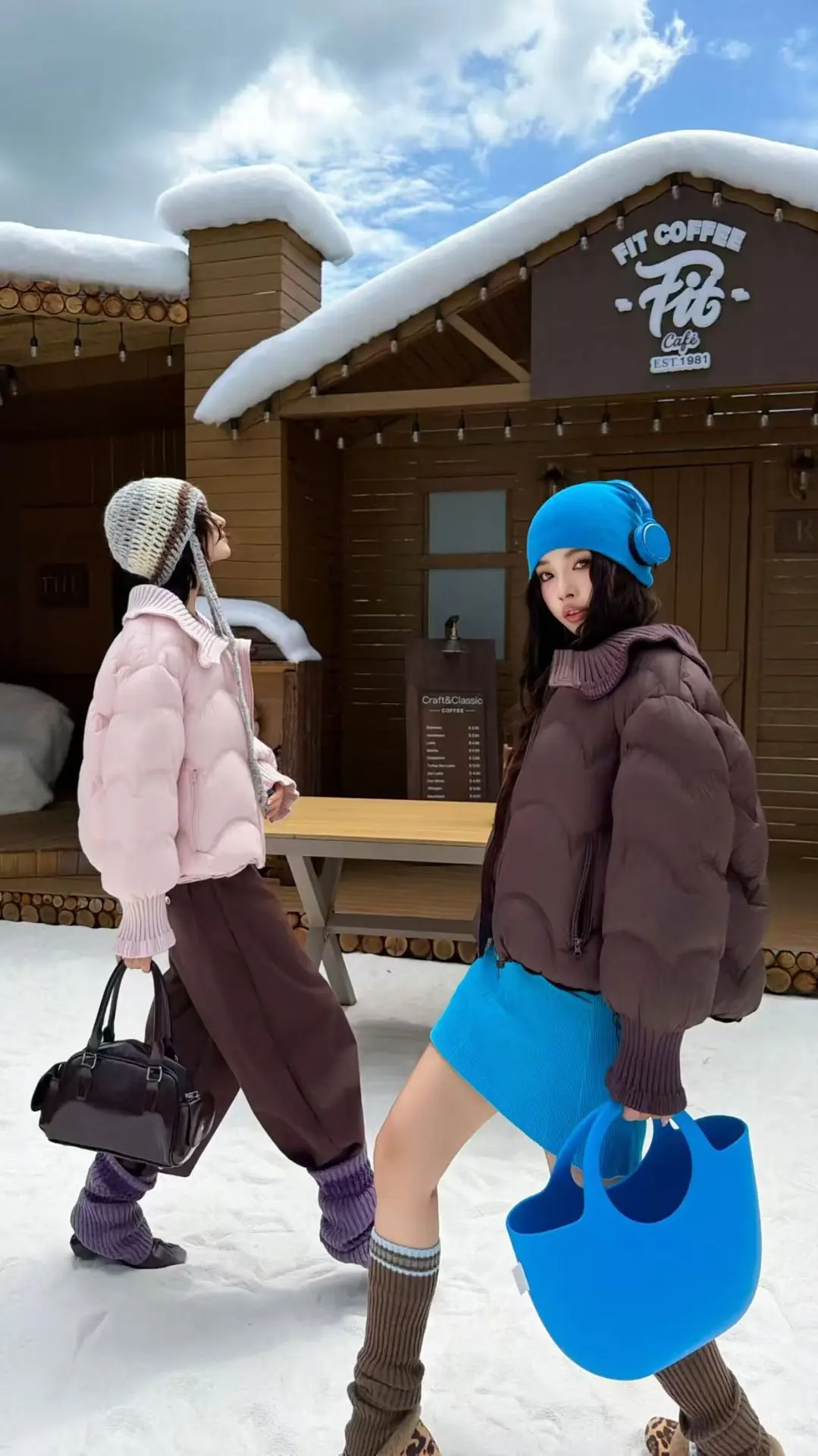 Winter Puff Knitted Splicing Down Jacket Women White Duck Down Big Lapel Outwears Female Fluffy Warm Thick Parker Bread Jacket