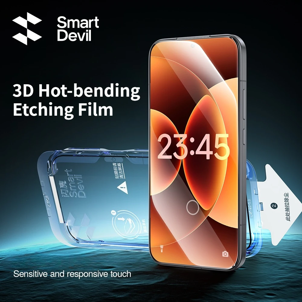 

SmartDevil 2PCS 3D Hot-bending Screen Protector for Xiaomi 17 Ultra Mi 17 Tempered Glass for Mi 17Pro Max HD Anti-fingerprint