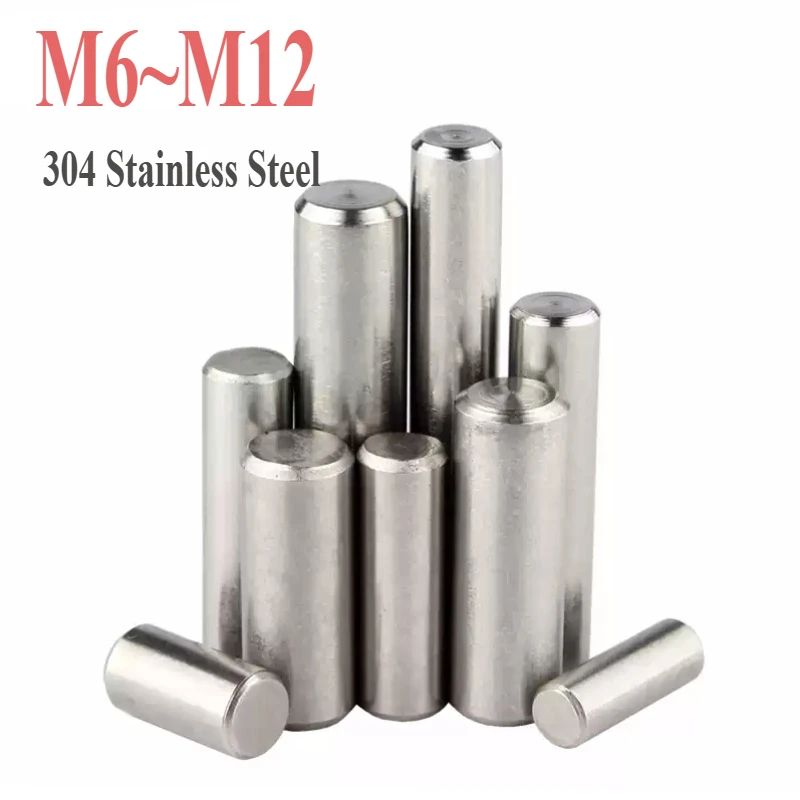 

M6 M8 M10 M12 304 Stainless Steel Bearing Positioning Fixing Solid Dowel Cylindrical Pin GB119 4-100mm