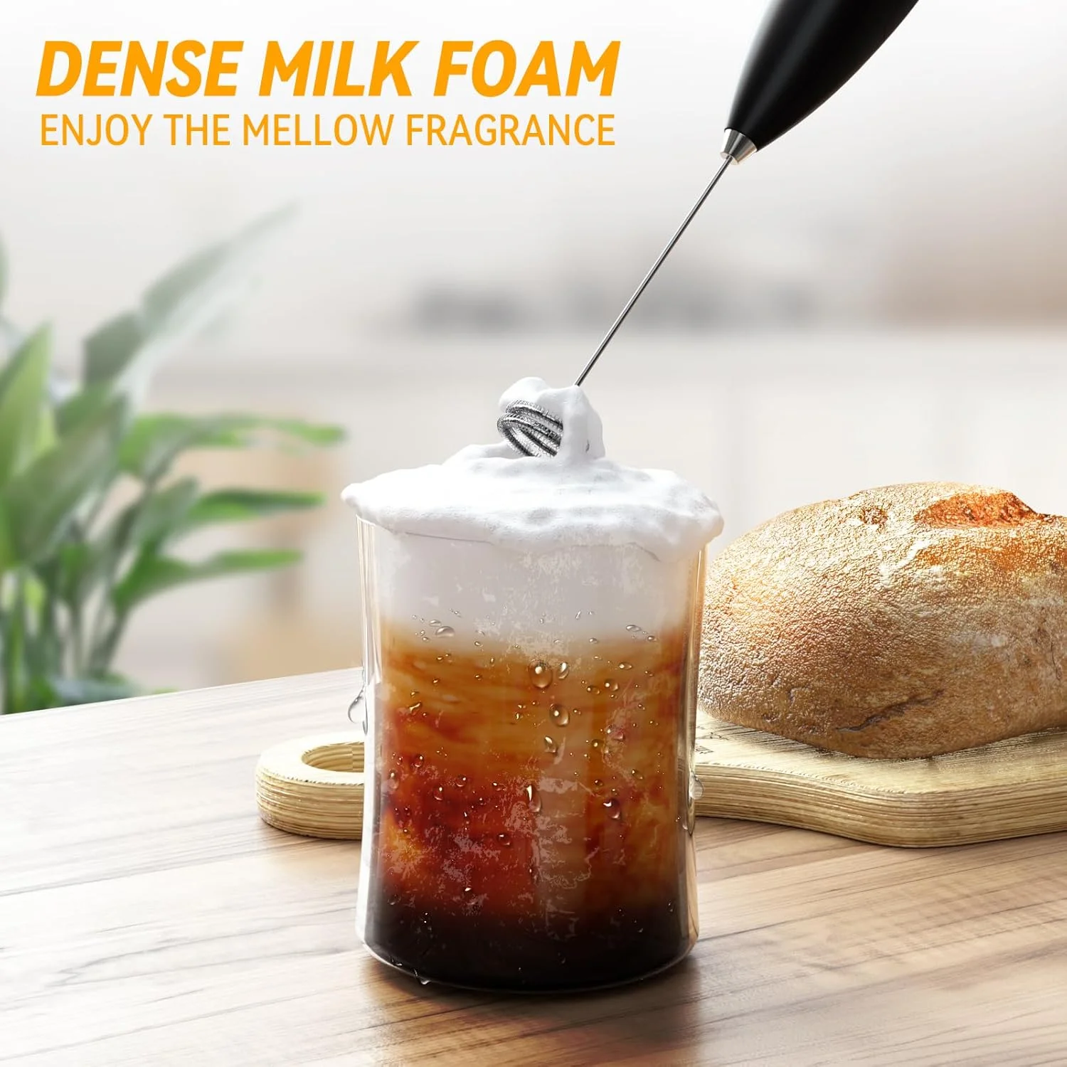 Спінювач молока, миксер для напитков — фирменный венчик для вспенивания молока, мини-блендер и миксер для вспенивания кофе для матча (b