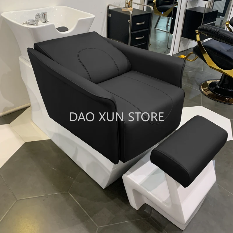 Hair Wash Shampoo Chair Hair Salon Shower Head Hair Wash Chair Stylist Luxury Ergonomics Silla Peluqueria Salon Furniture MQ50SC