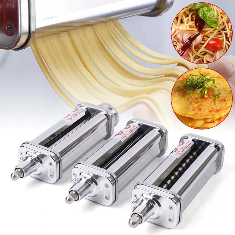 Pasta Roller Stainless Steel Tubular Noodle Lasagne Pasta Cutting Attachment Optional Accessories for Kitchen Thin Blade