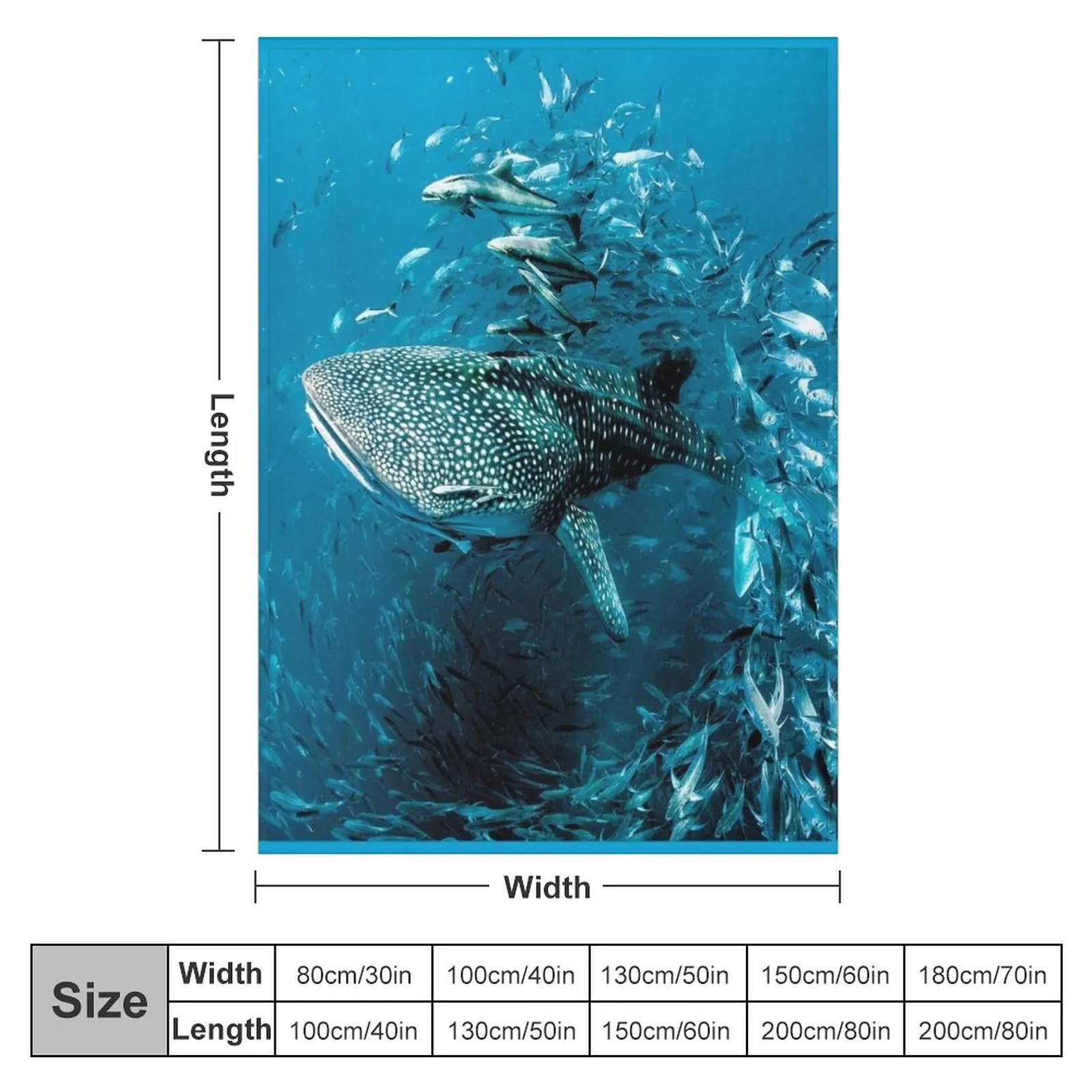 Whale Shark Award Winning Photo Throw Blanket Blanket For Decorative Sofa Nap Blanket