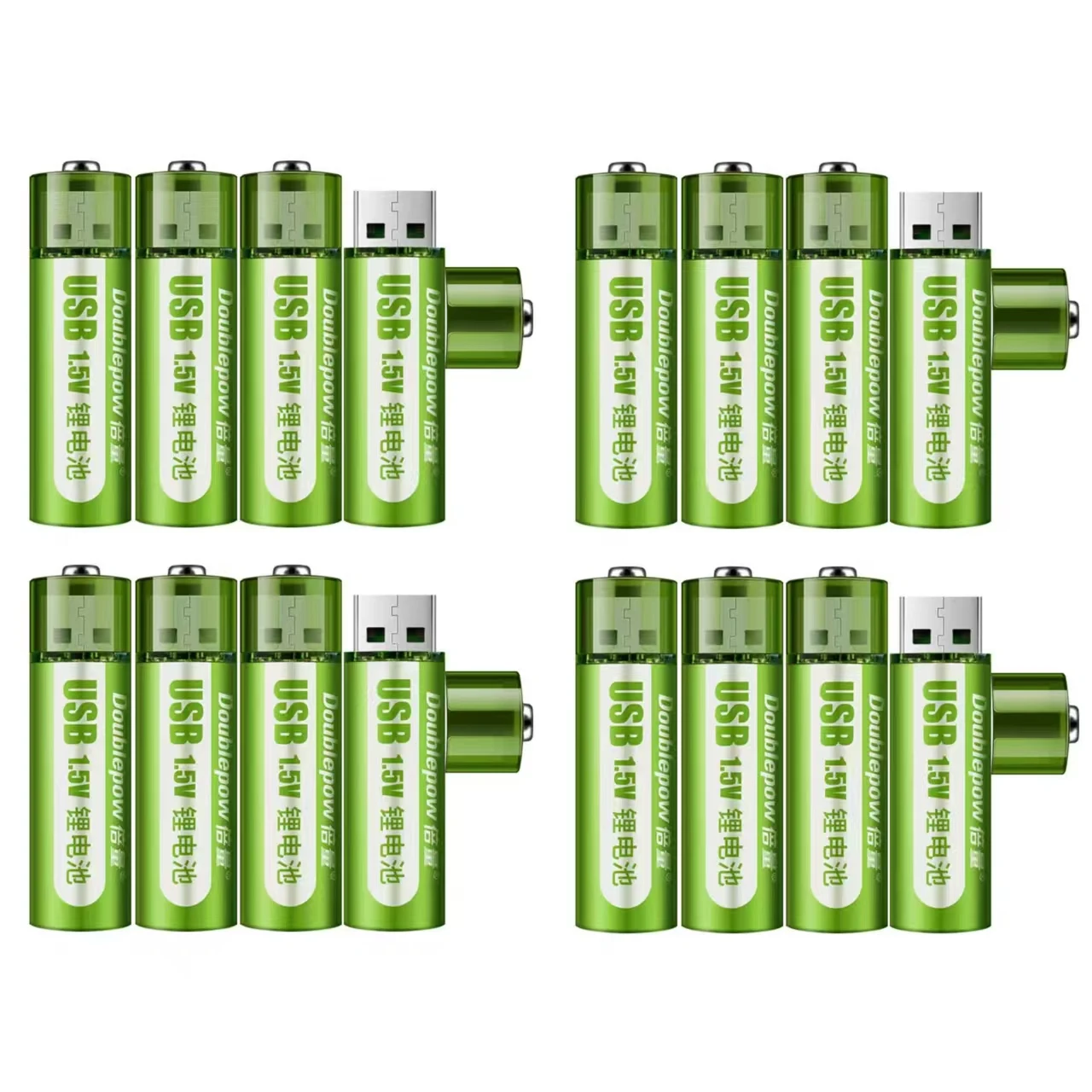 1.5 فولت AA بطارية قابلة للشحن 1400mWh الجهد المستمر بطارية شحن سريع USB التوصيل المباشر قابلة للشحن