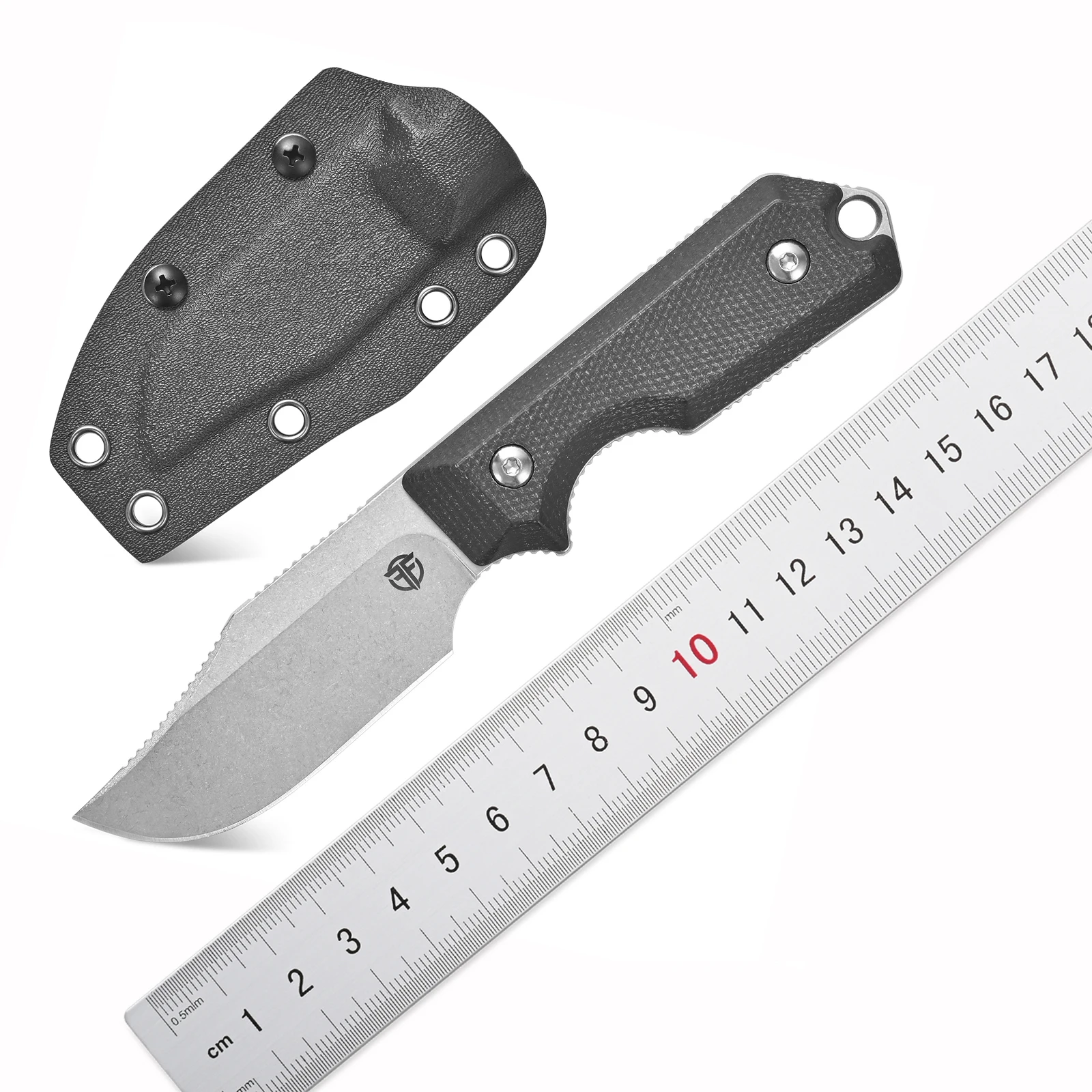 

FF120 Fixed Blade Knife DC53 Steel Micarta Handle EDC Tool with Kydex Sheath for Outdoor Camping Hunting Working
