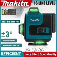 Makita High-Precision 16-Line 360 Horizontal Vertical Cross Level Green Light Laser High-Precision Wall-Mounted PortableTool