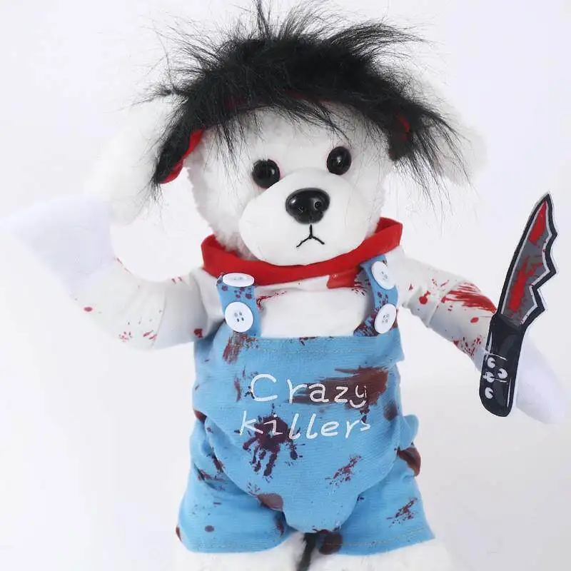 

Halloween Pet Clothes Funny Costume for Dogs And Cats Transformative Outfit Personality Apparel Seven Sleeve Autumn Wear