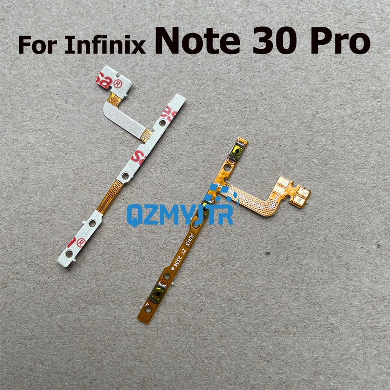 New For Infinix Note 30 30i Pro VIP 5G Volume Power Button Power Volume Side Keys Buttons Switch Flex Cable