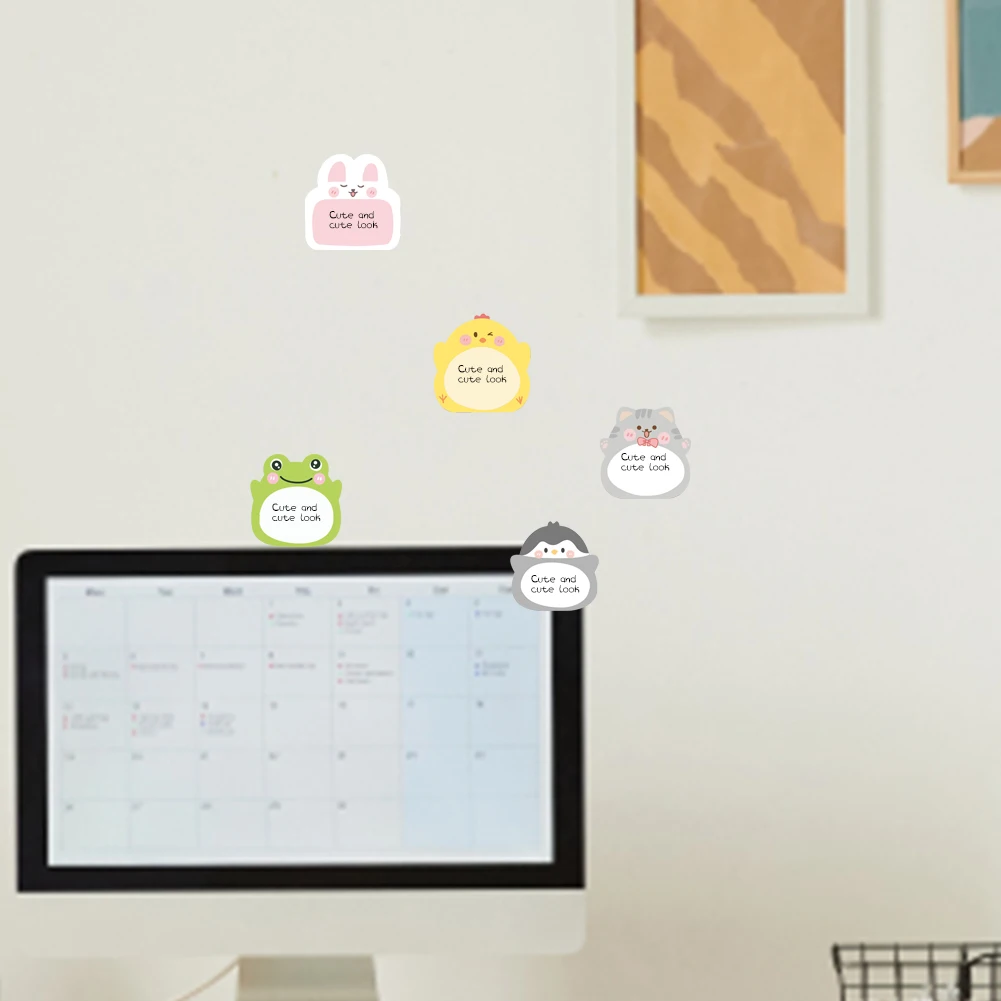 แผ่นติดโน้ต8แผ่นสำหรับสัตว์เลี้ยงคนรักสำนักงานสัตว์น่ารักเครื่องเขียนกระดาษ160ลายการ์ตูนกระดาษบ้าน