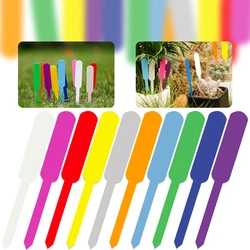 25-100PCS Plastic Plant Labels Flower Pots Landing Tag Sign Stake Flower Vegetable Potted Diy Garden Decorating Tool Clean Reuse