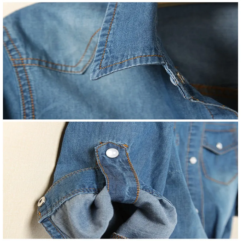 Camisa jeans de manga curta feminina, tops femininos, blusa sexy, verão, camisas femininas legais