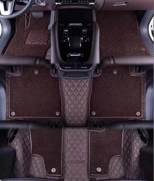 

Custom car floor mats for Mercedes Benz GLS X166 2019-2016 7 seats Good quality rugs double layers carpets for GLS 2018