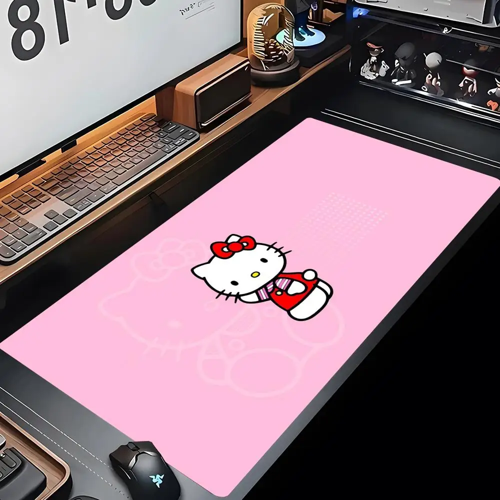 anime cartoon H-hello K-kitty cute cat Mouse Pad Gaming Abstract Large game 800x400mm MouseMat Gamer XXL Mause Carpet PC Desk