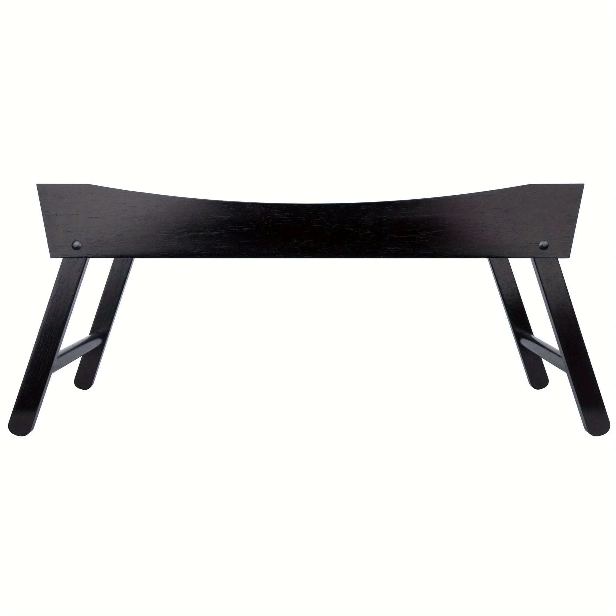 朝食ベッドトレイ、エスプレッソ仕上げ折りたたみ