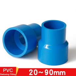 파란색 PVC 직선 감소 커넥터, 물 파이프, 정원 관개, 물 튜브 조인트, 수족관 어댑터, 20mm, 25mm, 32mm, 40mm, 50mm, 63mm, 75mm, 90mm