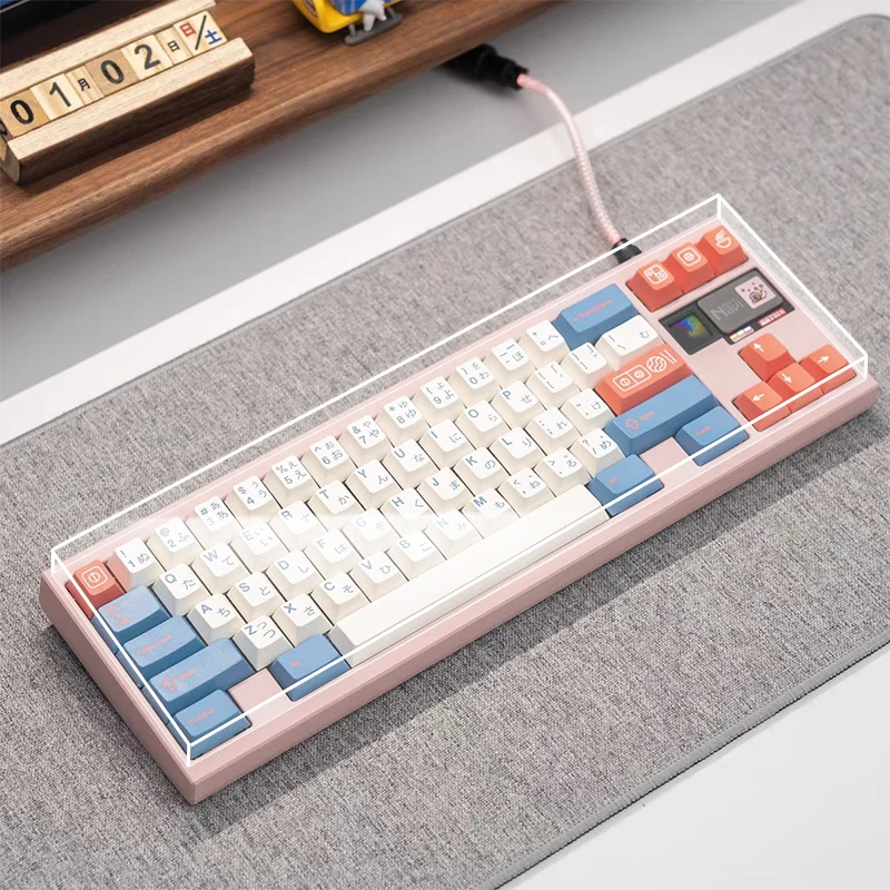Rainy75 housse anti-poussière acrylique clavier étui de Protection personnalisé Transparent étanche pour Navi70 K70 accessoires de clavier mécanique