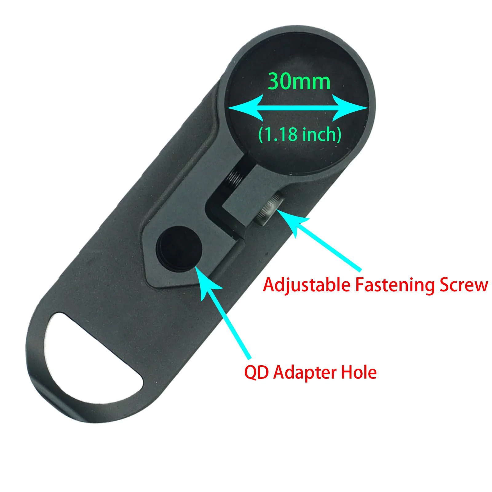 AR Platform Suitable for 1.17-inch (30mm) Round Tube Aluminum Inventory Shoulder Wrench Suitable For Qd Ring Adapter