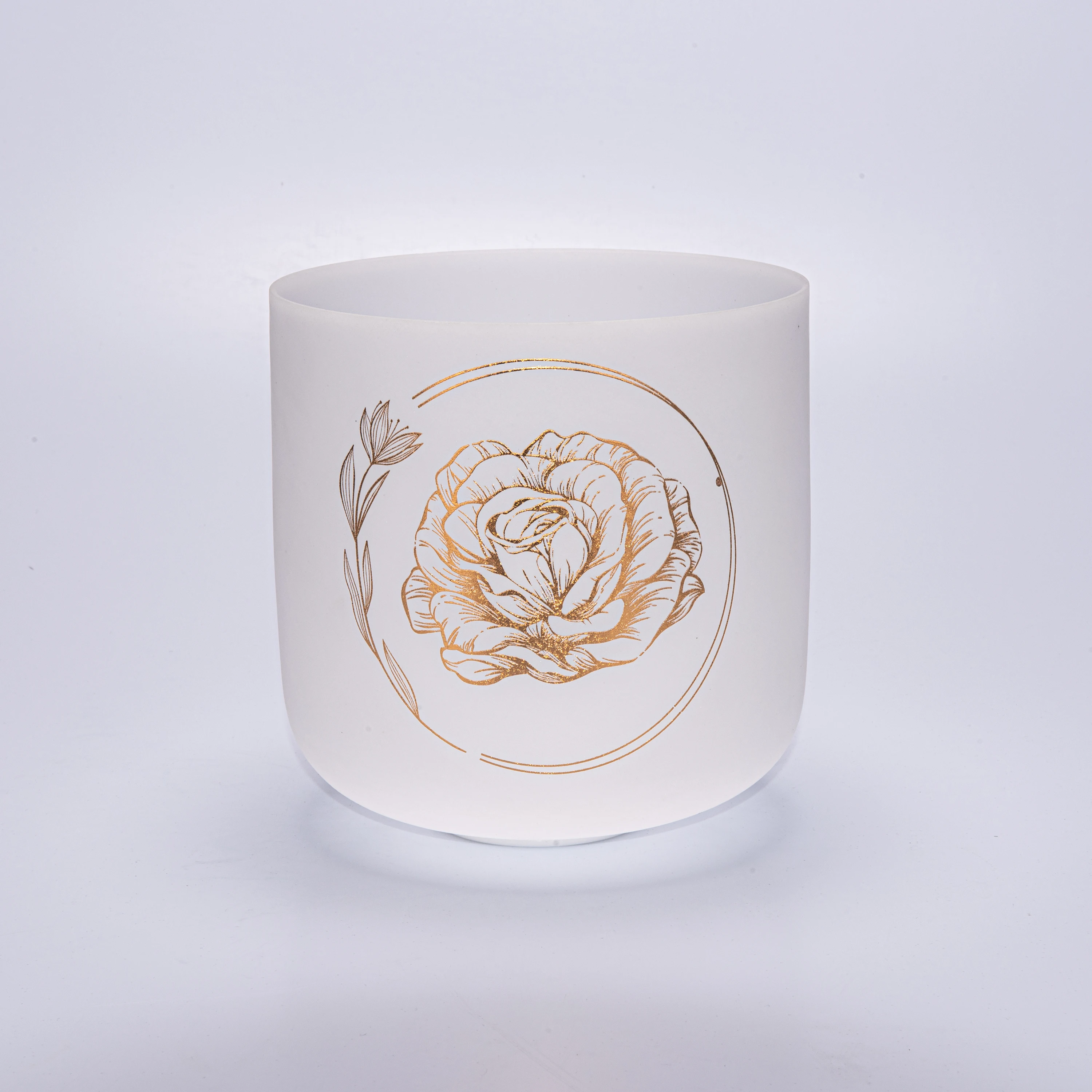 SITSANG 7 Inch Floral Designed Crystal Singing Bowl  for Sound Healing