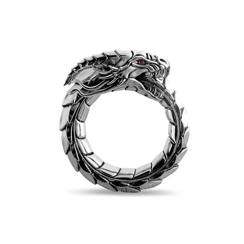 

Norse Mythology Dragon Nidhogg National Wind Amulet Ring Outdoor Edc Self Defense Ring