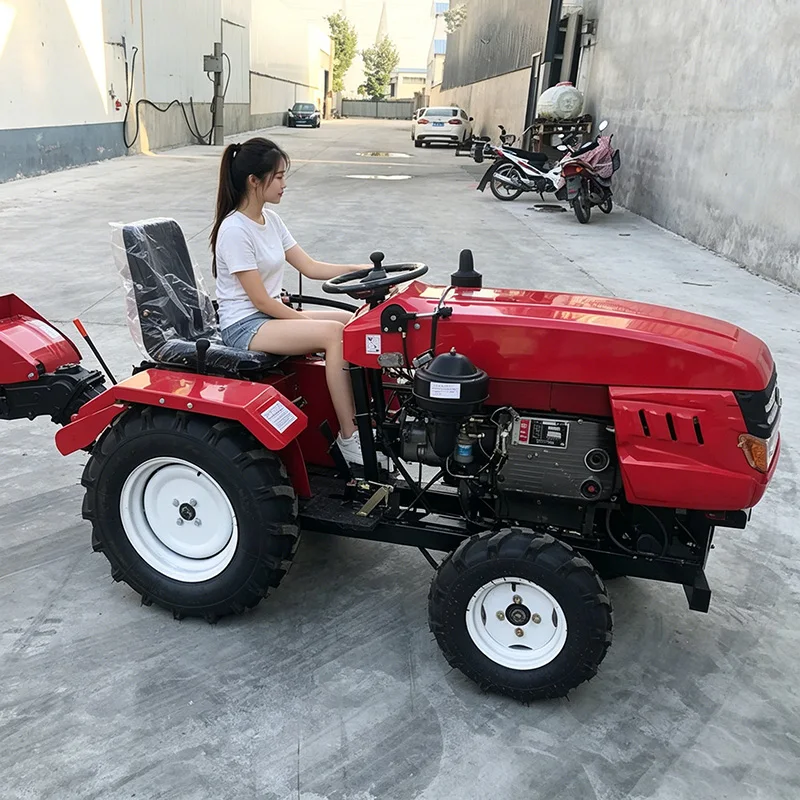 

Индивидуальный малогабаритный мотоблок и колесный роторный культиватор для сада, четырехколесный трактор для вспашки