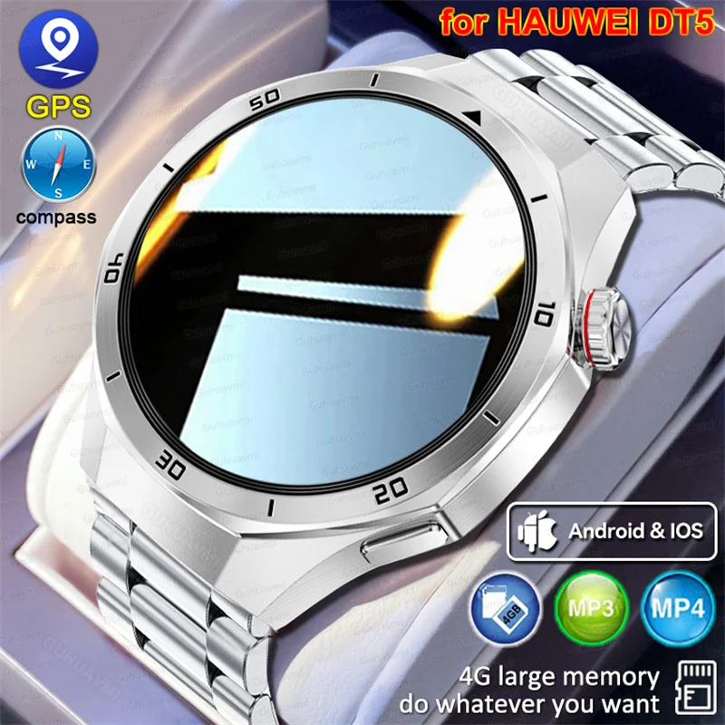 

Smart Watch Men 2025 New 1.46" AMOLED Display Sport Watches 4G ROM Voice Call Local Music Men Smartwatch For Android ios Men