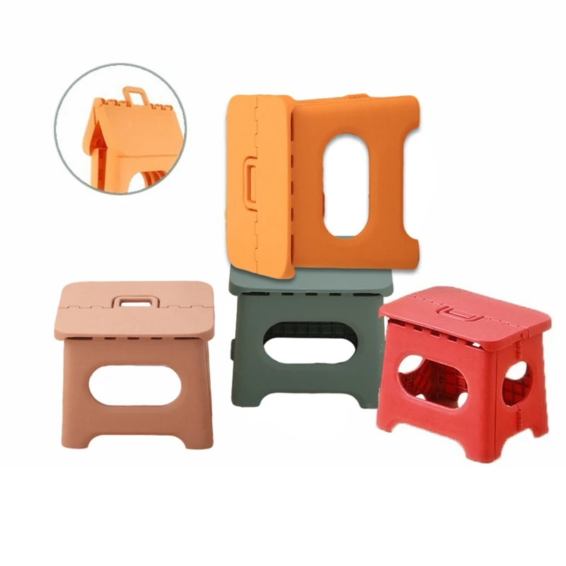 Portable Folding Stool Outdoor Bench For Adults & Kids Children Thickened Plastic Step Stool Folding Chair Small Bench Stools
