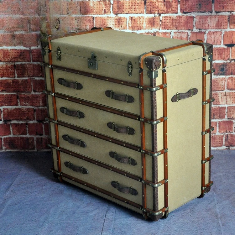 Industrial style hotel bar lockers make old furniture drawers
