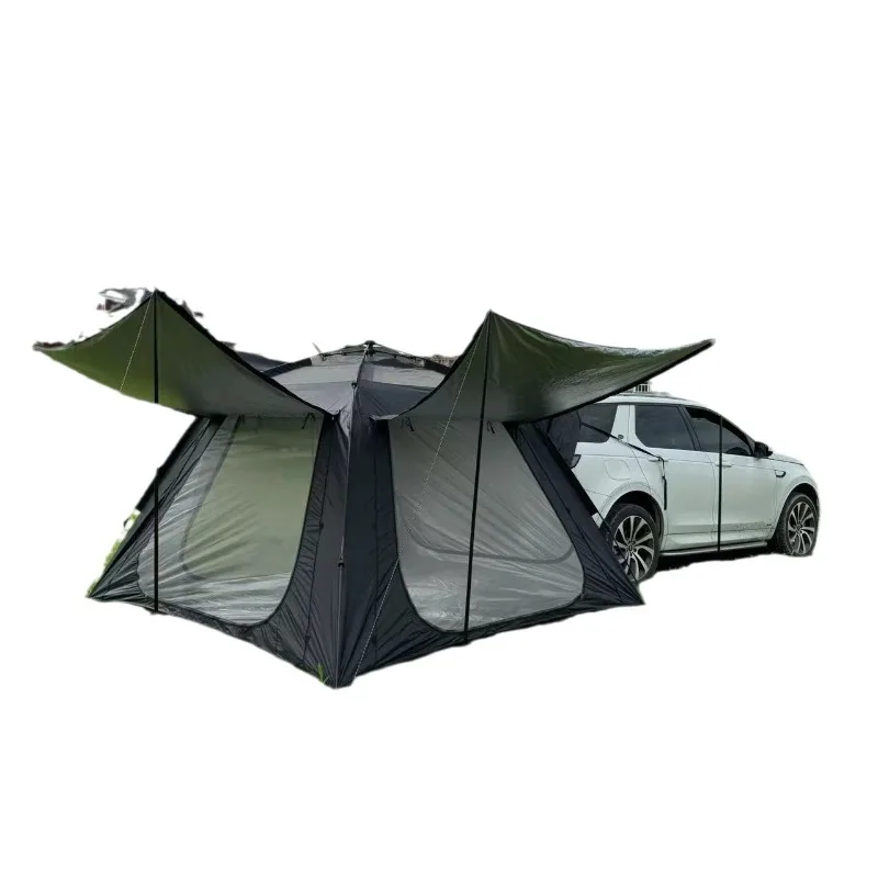 Outdoor tent Automatic portable camping Beach camping Double-layer folding quick opening Free rear tent
