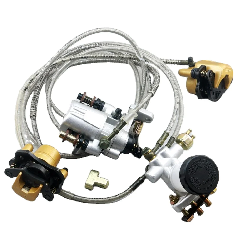 

Тормозной узел для квадроциклов, гидравлический диск, передние и задние тормозные суппорты, система колодок в сборе для 150cc 250cc ATV Quad Dirt Bike Dune Buggy