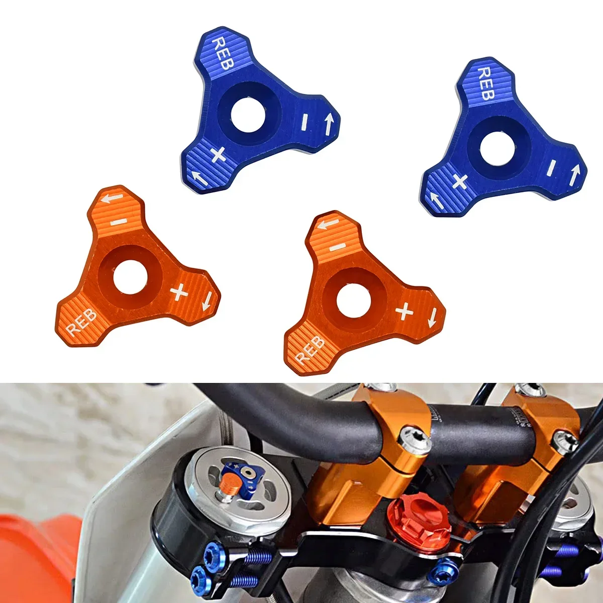 

Motocross CNC 48mm Front Shock Absorber Fork Knob Adjuster Bolt For Husqvarna TC TE FC FE EXC 250 300 SX XC 125 150 350 450 501