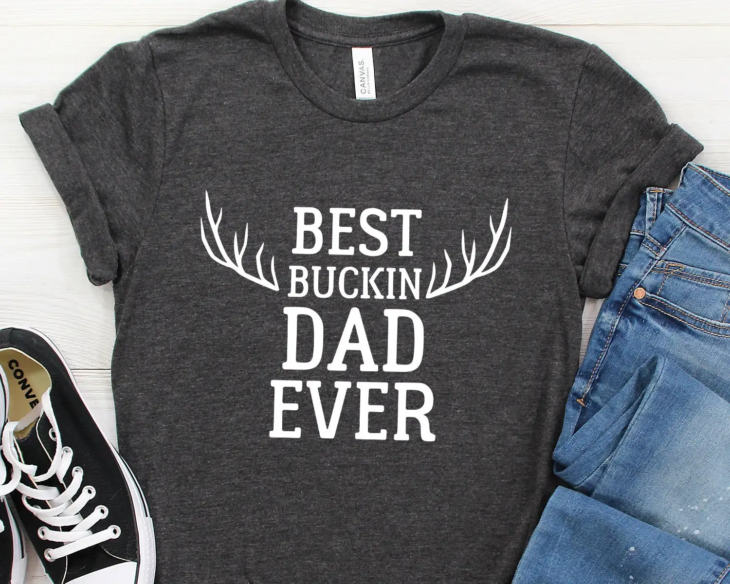 Best Buckin Dad Hunting T Shirt s