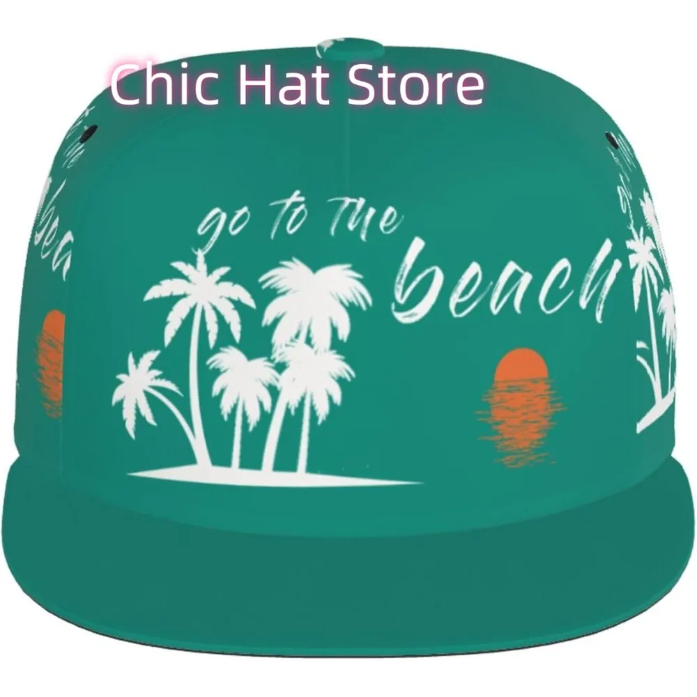 قبعات البيسبول الشاطئية، قبعة بيسبول قابلة للتعديل، قبعة سائق شاحنة مسطحة مضحكة للرجال والنساء، الصيف والسفر وصيد الأسماك والجولف