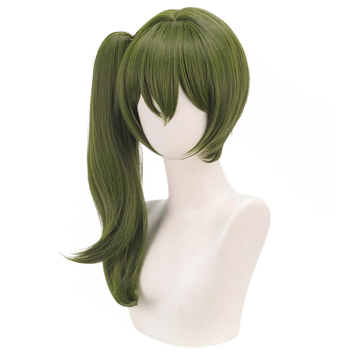 Women Anime Frieren: Beyond Journey's End Cosplay Ubel Cosplay Olive Green Synthetic Hair Wig