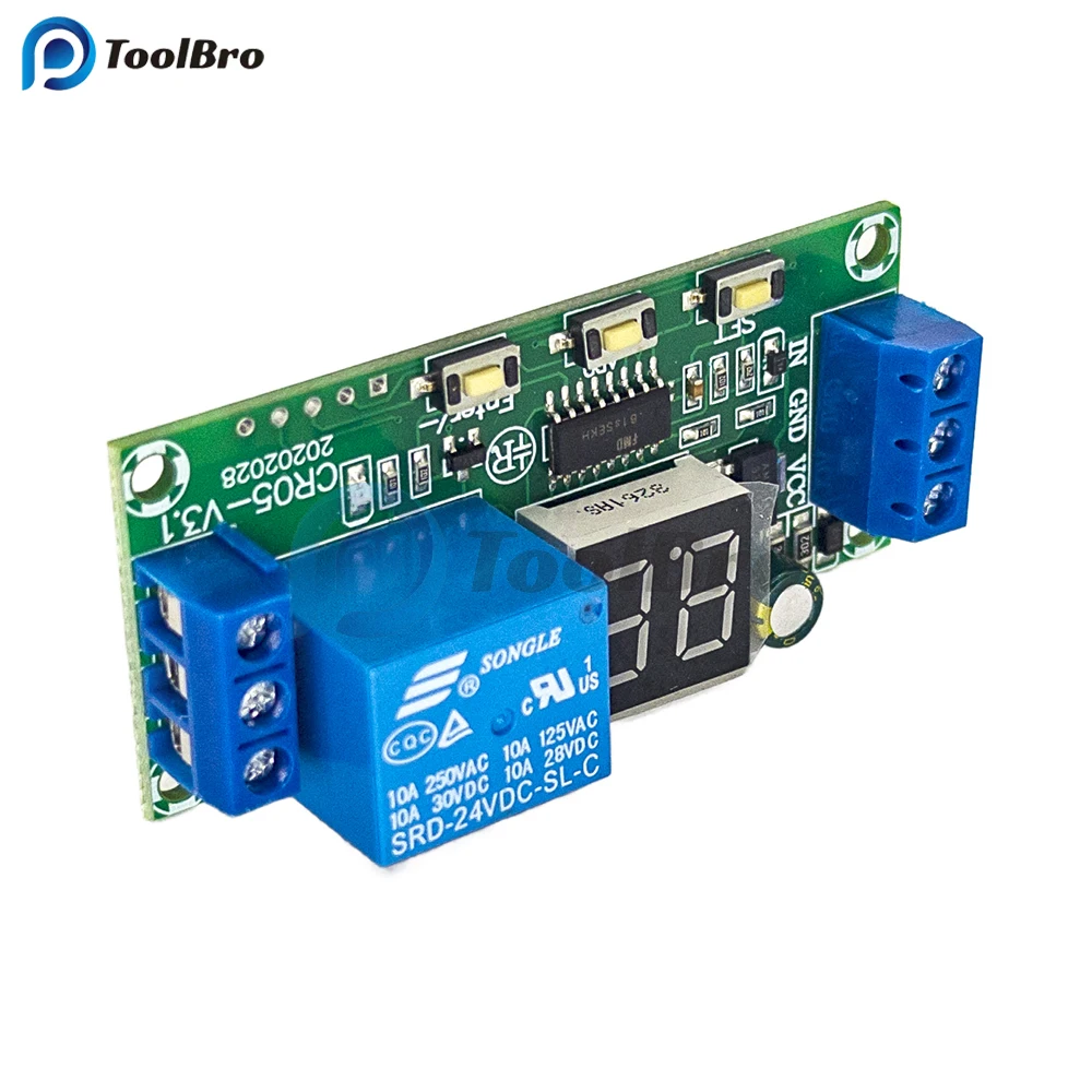 Multifunction LED Digital Time Delay Relay Module Cycle Timing Timer Delay Trigger Control On Off Relay Switch DC 5V 12V 24V