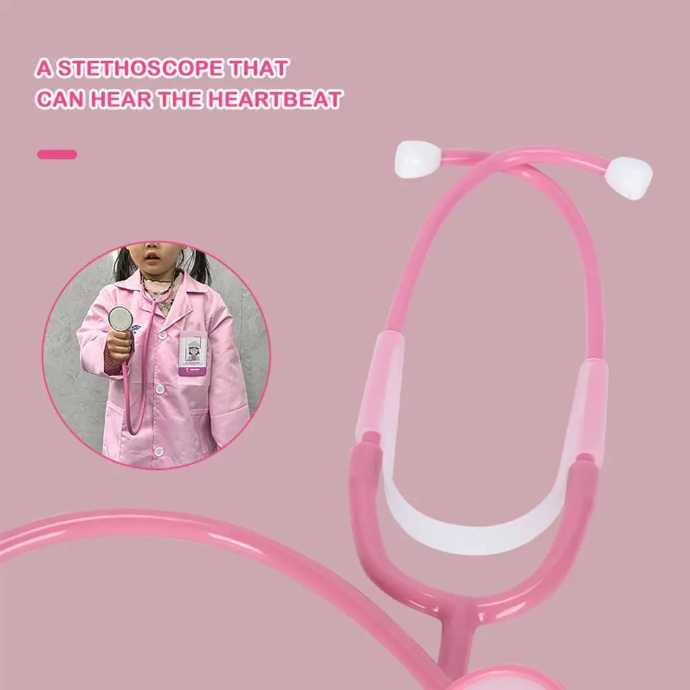 Multi Color Kids Stethoscope Toy DIY Imitation Plastic Stethoscope Accessories Family Parent-Child Games Role Play