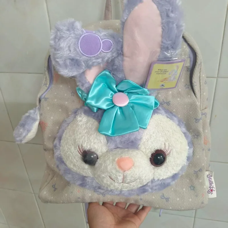 Disney Large Capacity Backpack For Girls Sweet Cartoon Duffy Bear Plush Toy Bag Ideal For Outdoor Travel And Birthday Gift