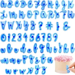 Alphabet Number Cake Stamp Uppercase and Lowercase Cookie Sugar Fondant Baking Mold Cake Decoration Tools Bagged