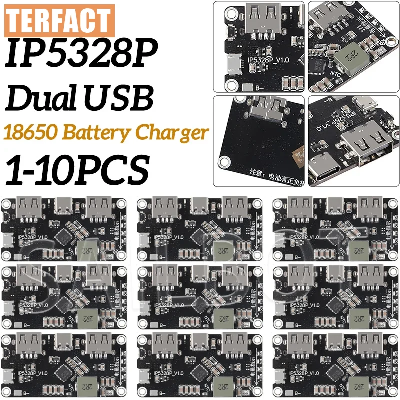 IP5328P Charging Po Bidirectional Fast Charge Switch Module Of The Mobile Motherboard Power 3.7V Boost 5V9V12V