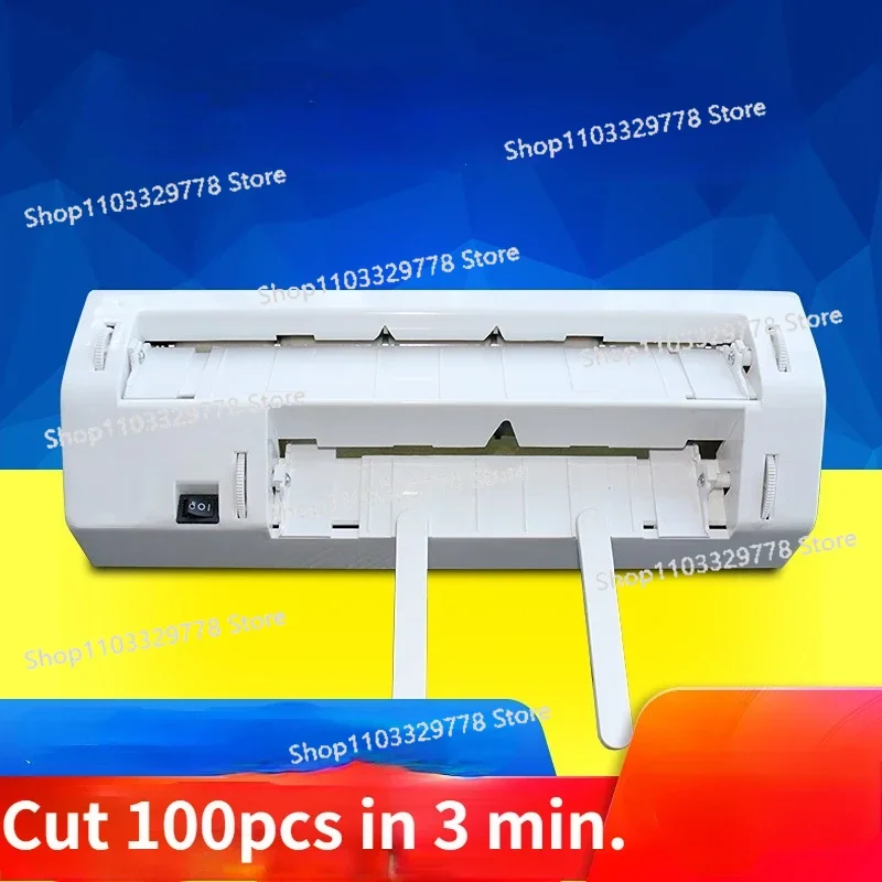 Business Card Cutter Automatic Binding Machine Auto Feeding Electric Card Cutter Adjustable Name Card S