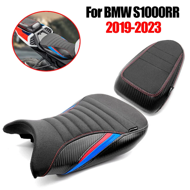 Fit for BMW S1000 RR S 1000RR 2019 2020 2021 2022 2023 Motorcycle Rear Passenger Pillion Cushion Cover S1000RR Front Driver Seat