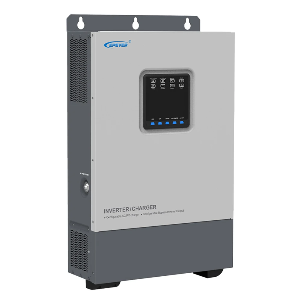 EPEVER UP3000-HM5041(RTU) 3000 واط عاكس موجة جيبية نقية 48VDC كفاءة تتبع عالية لشاحن عاكس MPPT