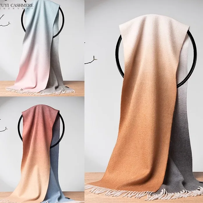 卒業生用ウールスカーフショールツーインワン女性用袍アウター冬新作ネックウォーマー男性用お母さんの誕生日プレゼント