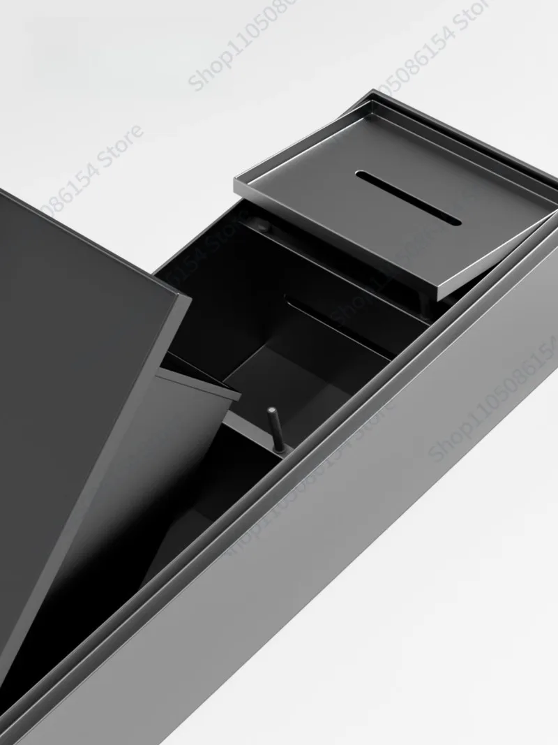 

Baiju home improvement bathroom hidden stainless steel trash can embedded niche tissue box next to bathroom toilet