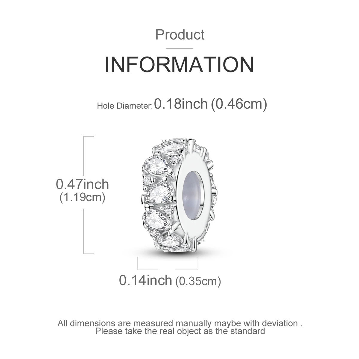 Charms passend für Originalperlen, 925er Sterlingsilber-Clip-Charms, Zirkon-Silikon-Abstandshalterperlen, passend für Armbänder, Damen-DIY-Geschenk – Detail 23