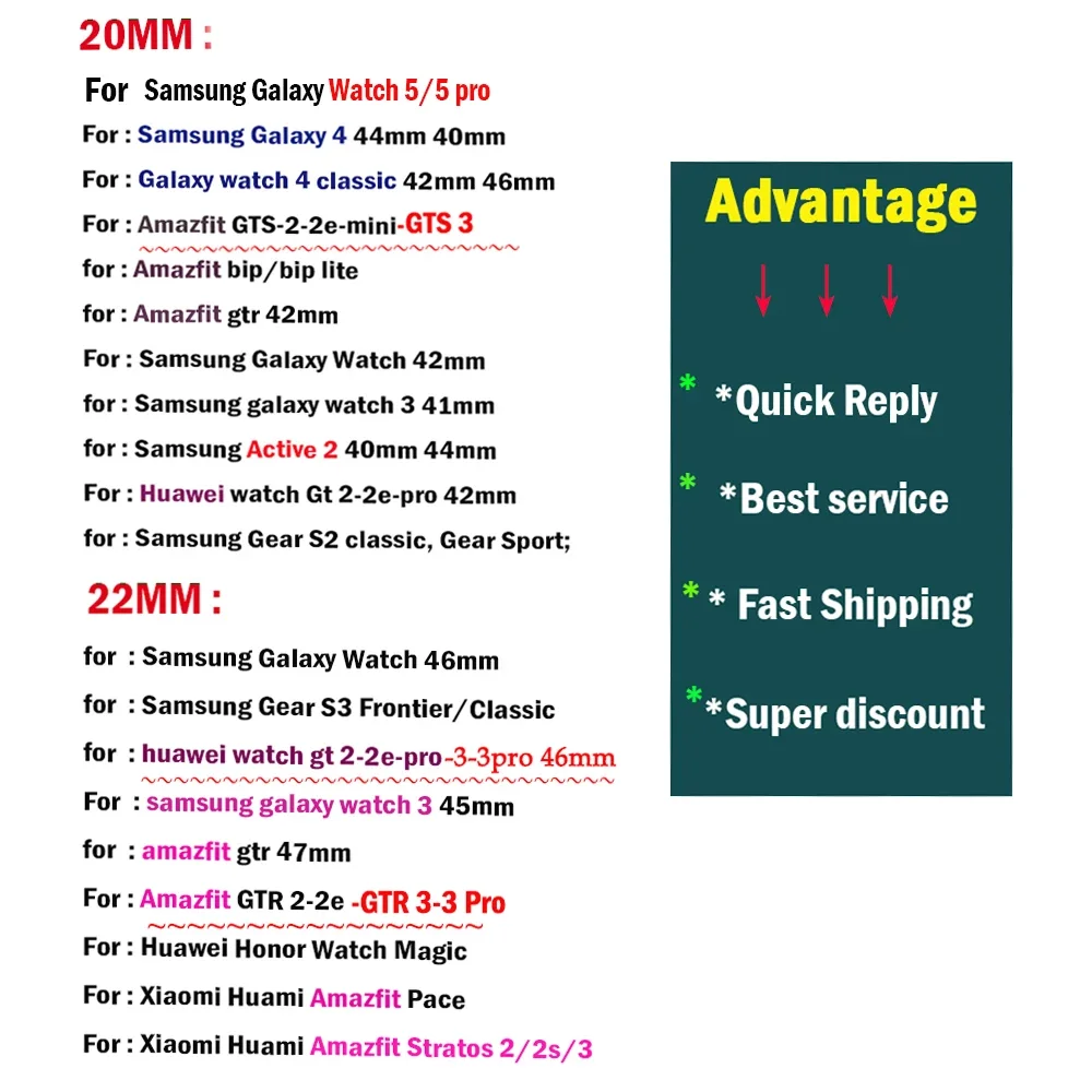 สายหนังสําหรับ Samsung Galaxy 4/5/6/7 Huawei Watch 4/3/GT5-4-3-2 46 มม.สบายสร้อยข้อมือ Correa Amazfit GTR 4 3/GTS 4 Band