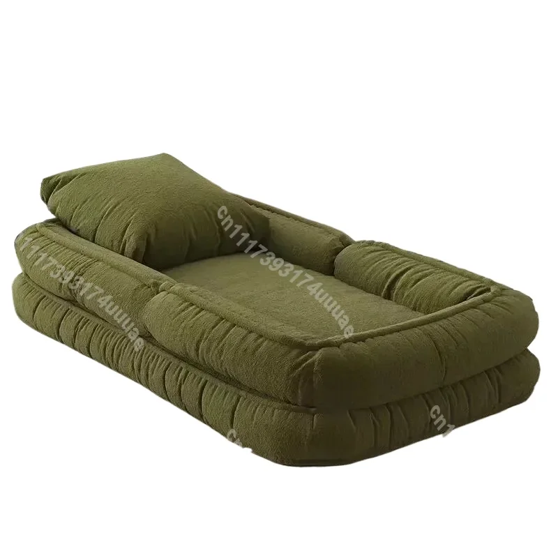 Foldable Lazy Sofa Bed for Small Room Bedroom Single Double Reclining Sleeper Couch Compact Folding Loveseat for Living Space