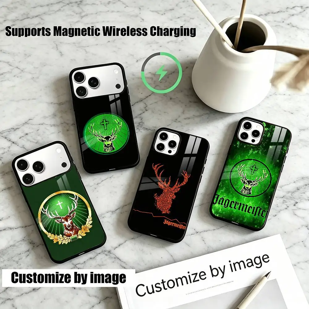 Jagermeister S-Stags  Phone Case For iPhone18,17,16,15,14,13Plus,Pro Supports Magnetic Wireless Charging