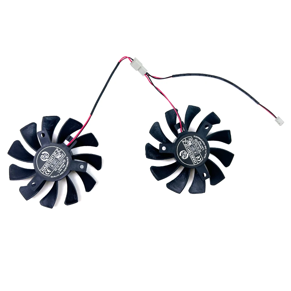 

НОВЫЙ охлаждающий вентилятор 75 мм, 2 контакта, 12 В, 0,5 А, HA8010H12CF-Z GTX1650, VGA-вентилятор для видеокарты MSI GeForce GTX 1650 SUPER VENTUS XS